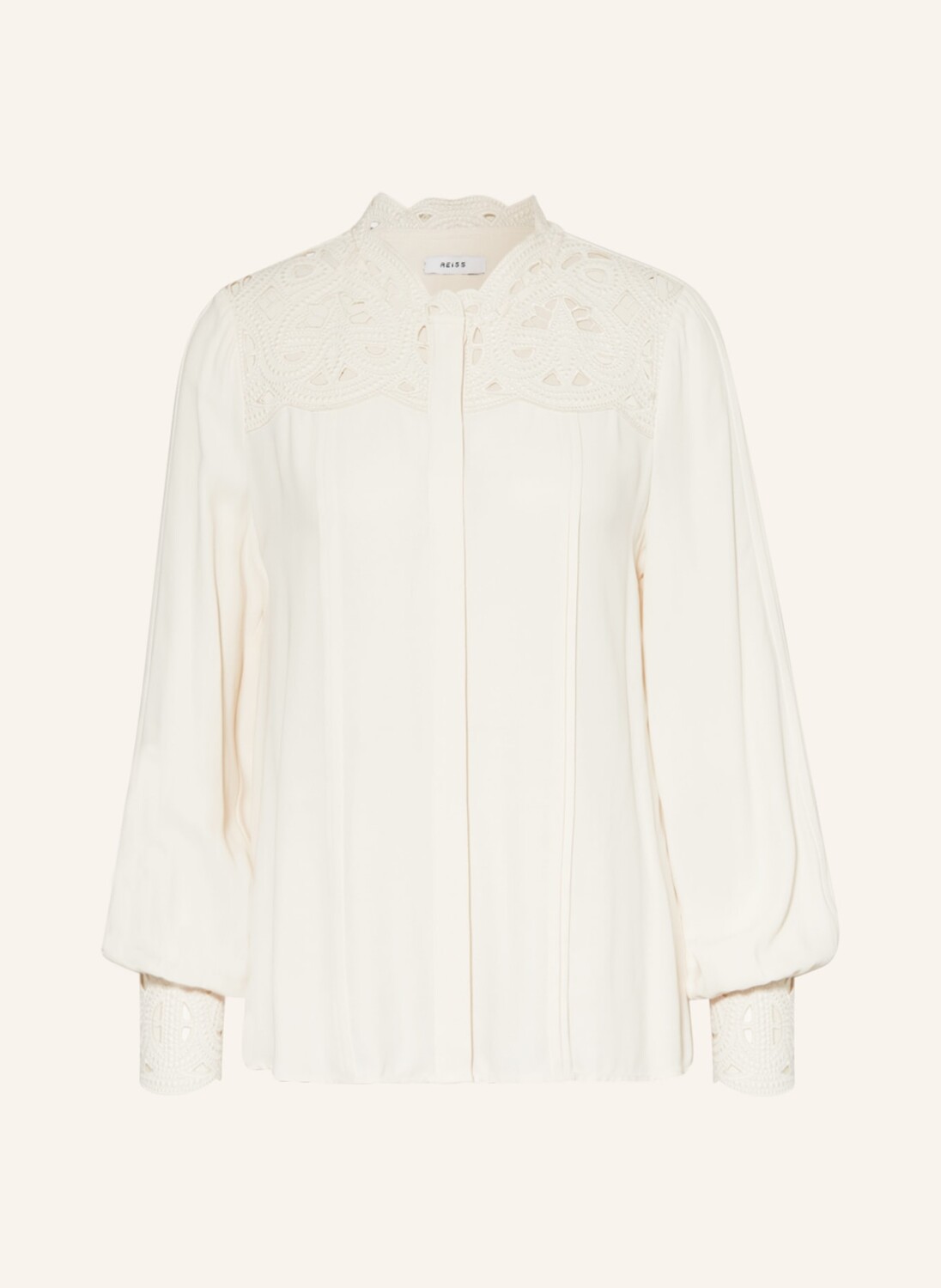 

Блуза REISS CELIA mit Lochstickereien, белый