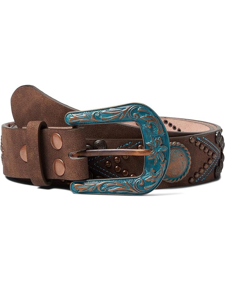 

Ремень M&F Western Angel Ranch Distress Copper Studs, коричневый