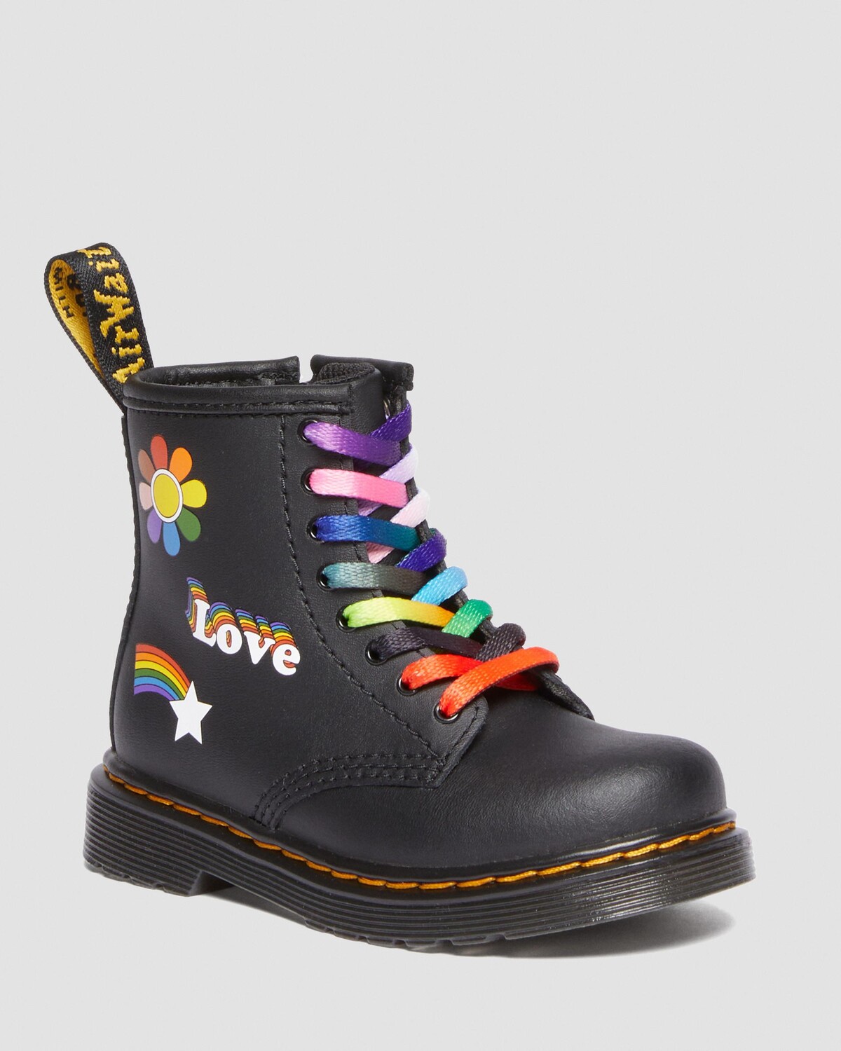 

Кожаные ботинки на шнуровке Toddler 1460 For Pride Dr. Martens