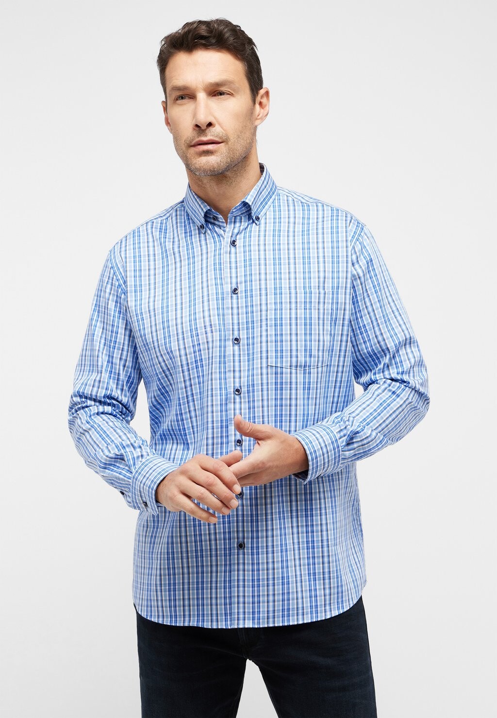

Рубашка COMFORT FIT Eterna, цвет hellblau