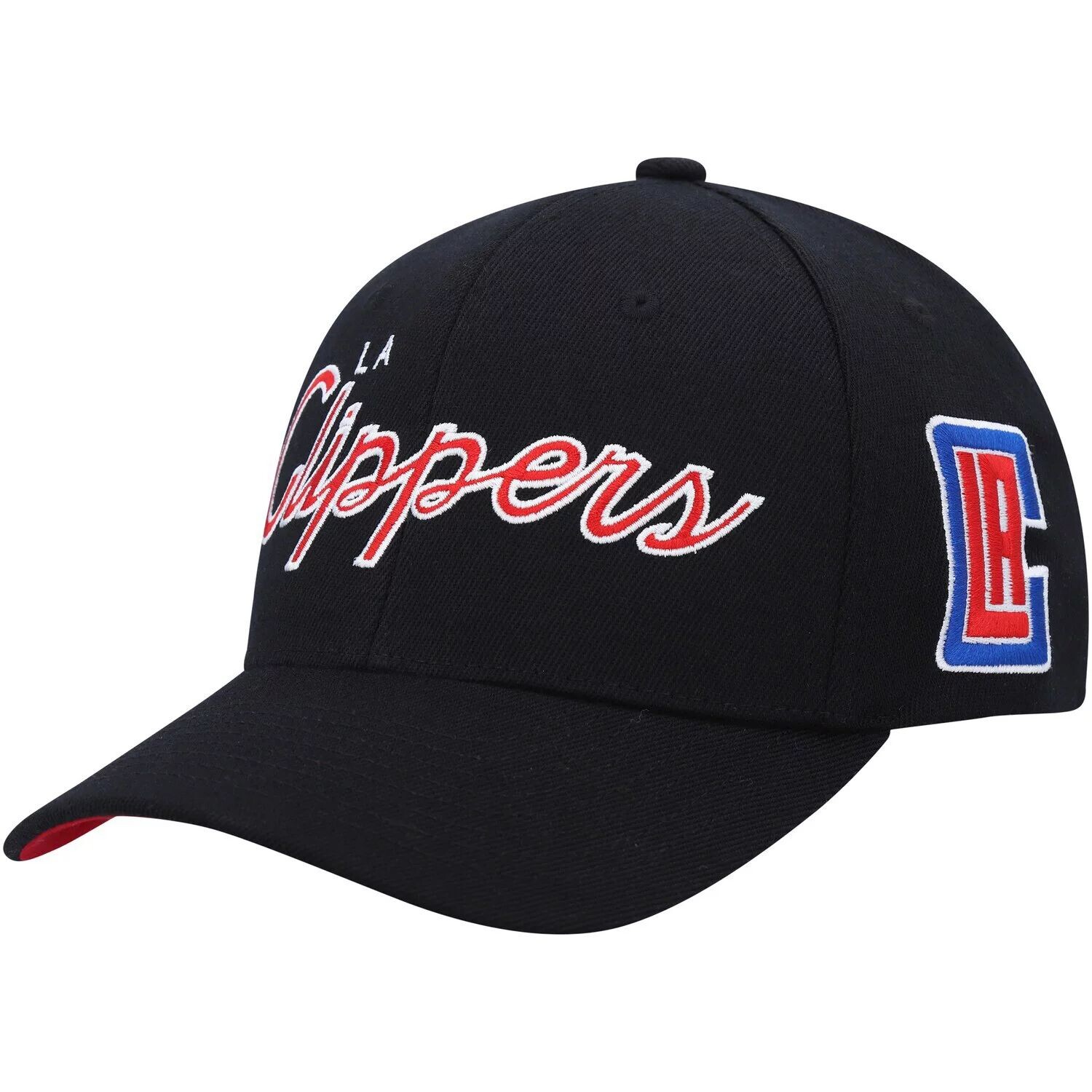 

Мужская черная эластичная бейсболка Mitchell & Ness LA Clippers MVP Team Script 2.0