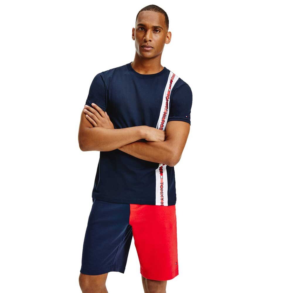 

Футболка Tommy Hilfiger Logo Stripe, синий