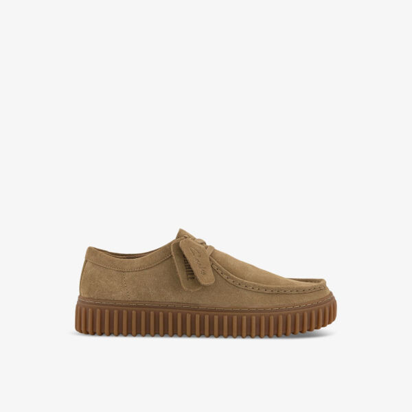 

Замшевые туфли torhill с логотипом Clarks Originals, цвет dark sand suede