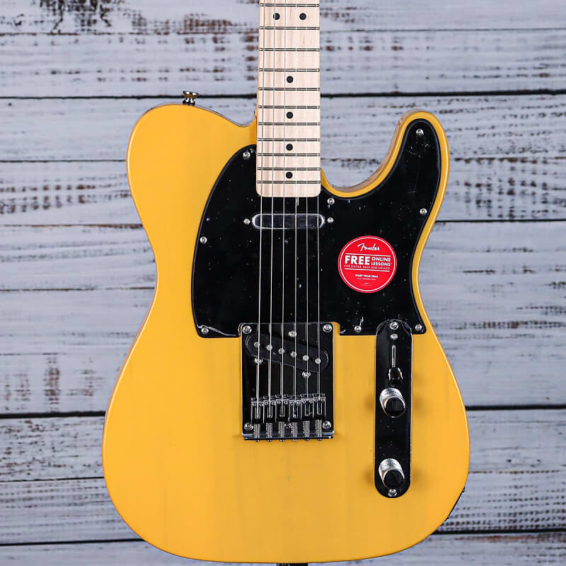 

Электрогитара Squier Sonic Telecaster Electric Guitar | Butterscotch Blonde