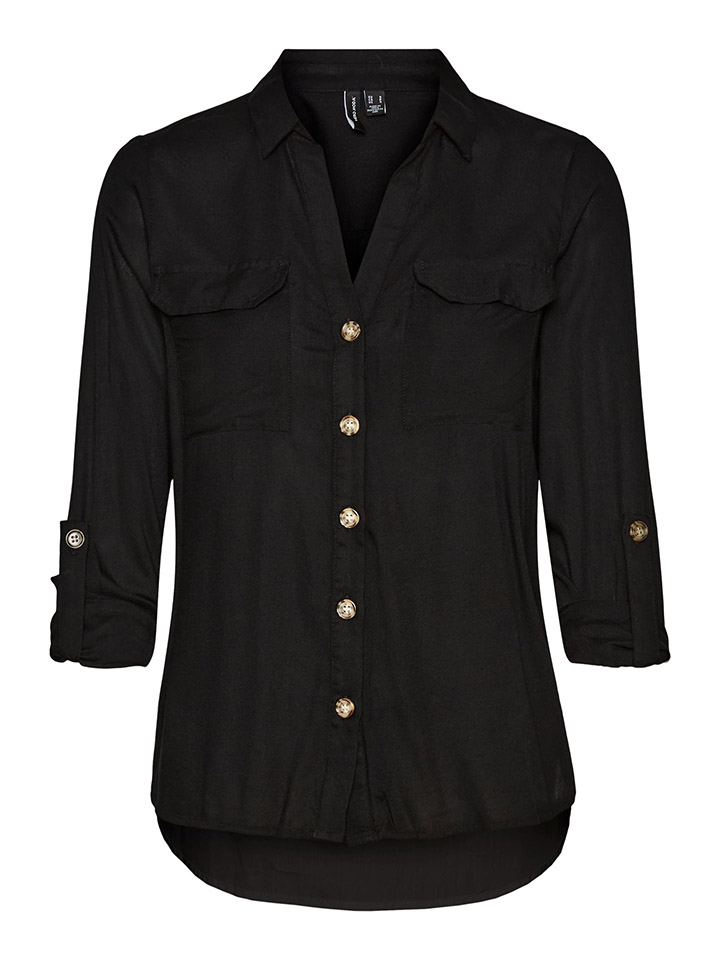 Блуза Vero Moda Bumpy, черный блуза vero moda bumpy черный