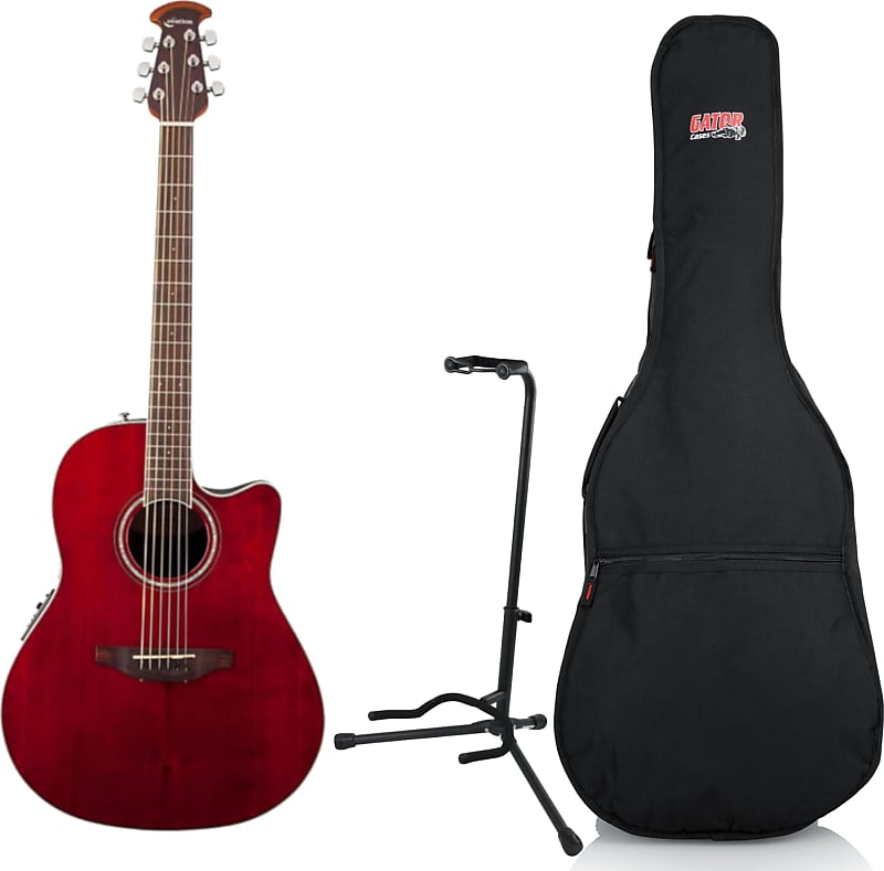 Акустическая гитара Ovation CS24-RR Celebrity Standard Mid-Depth A/E Guitar Bundle