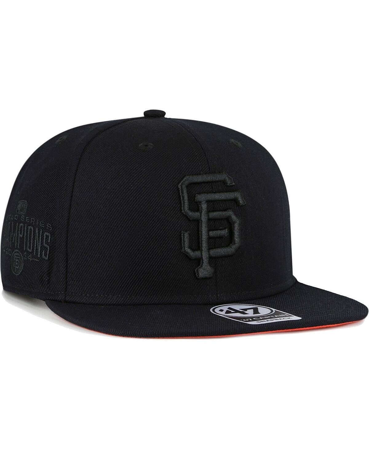 

Мужская кепка San Francisco Giants Black on Black Sure Shot Captain Snapback '47 Brand