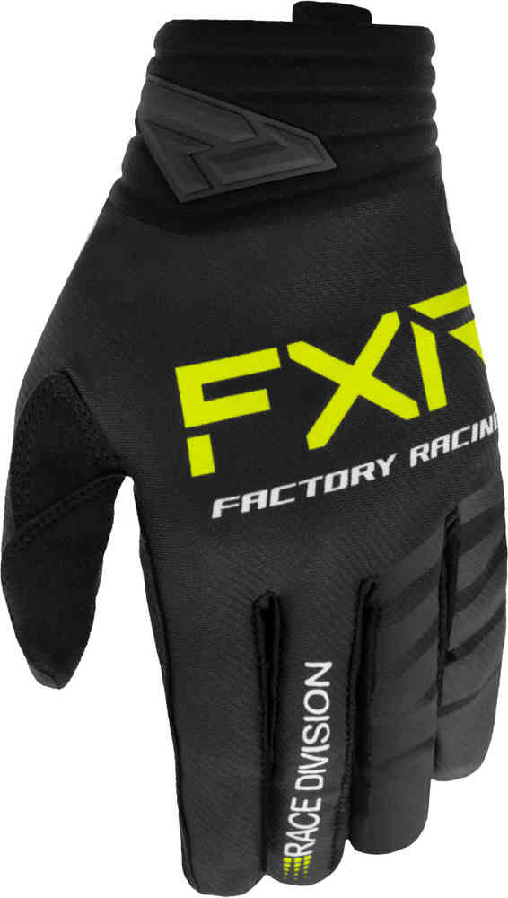 Перчатки для мотокросса Prime 2023 FXR, черный/серый/желтый перчатки fxr prime для мотокросса серый желтый