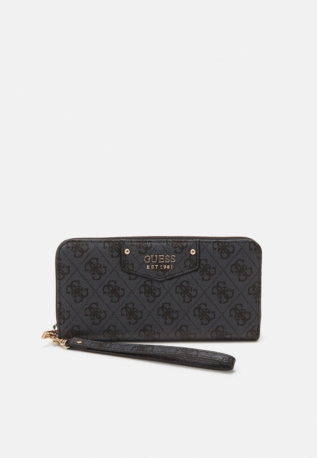

Кошелек Brenton Zip Around Guess, логотип угля