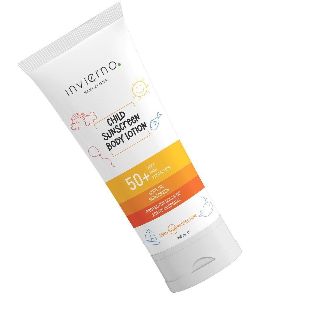 

Детский солнцезащитный лосьон Invierno Barcelona LLC.SPF 50 200 мл