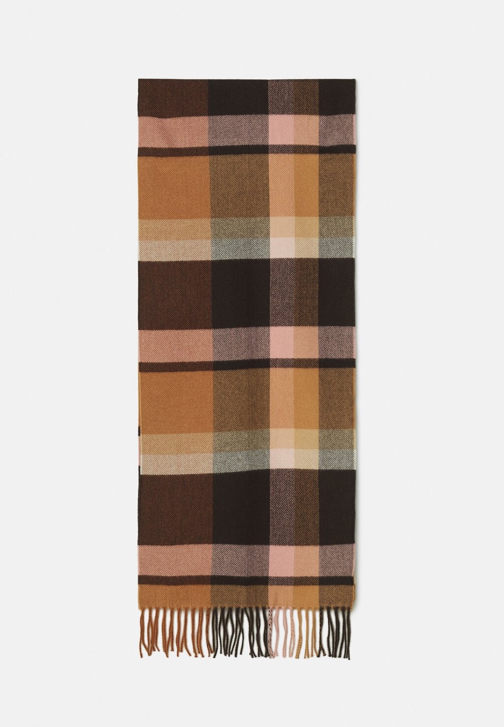 

Шарф Check Scarf Marks & Spencer, коричневый