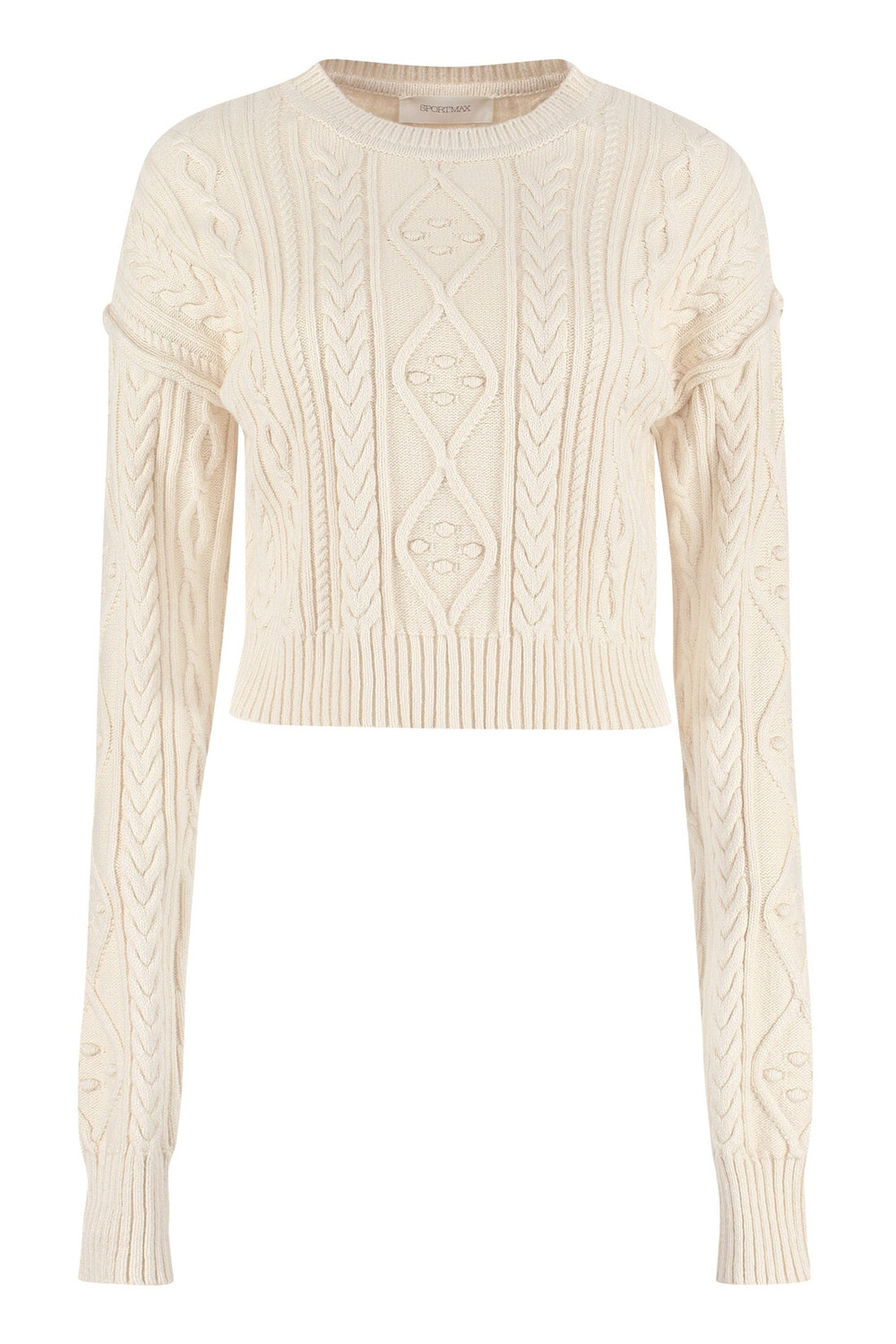 

Sportmax - Свитер косой вязки Drava Max Mara, цвет beige