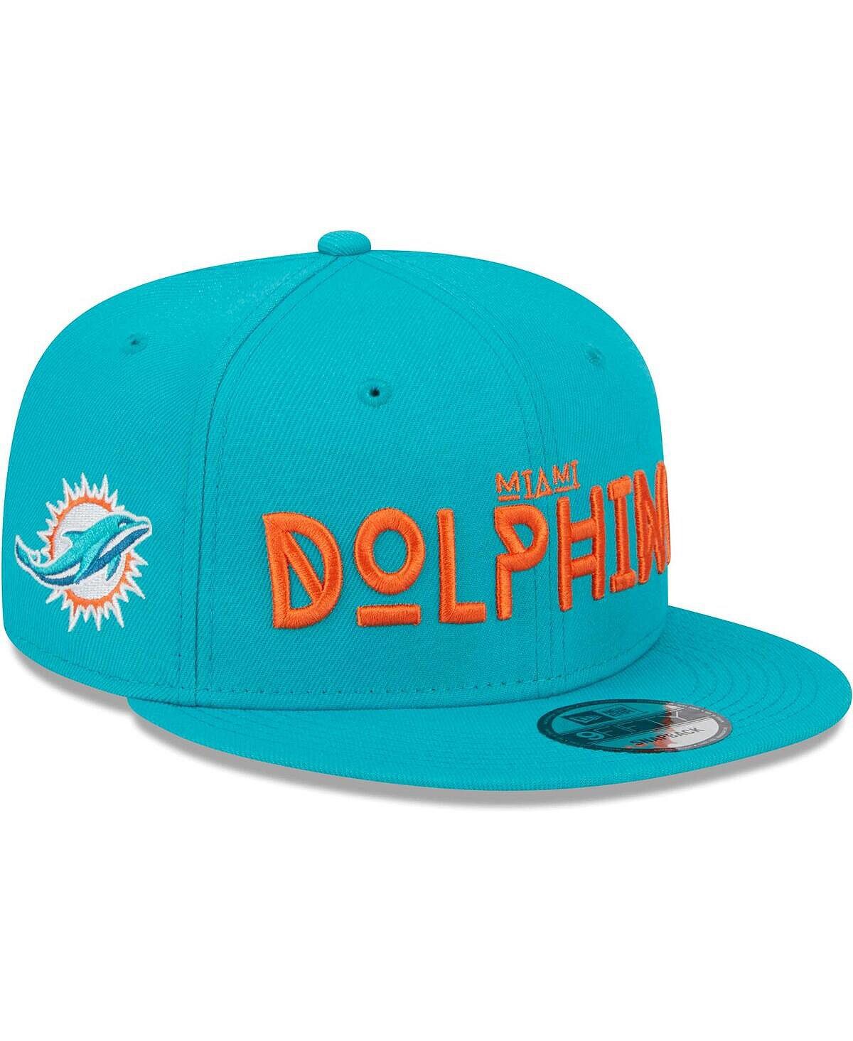 

Мужская кепка Snapback Aqua Miami Dolphins Word 9FIFTY New Era
