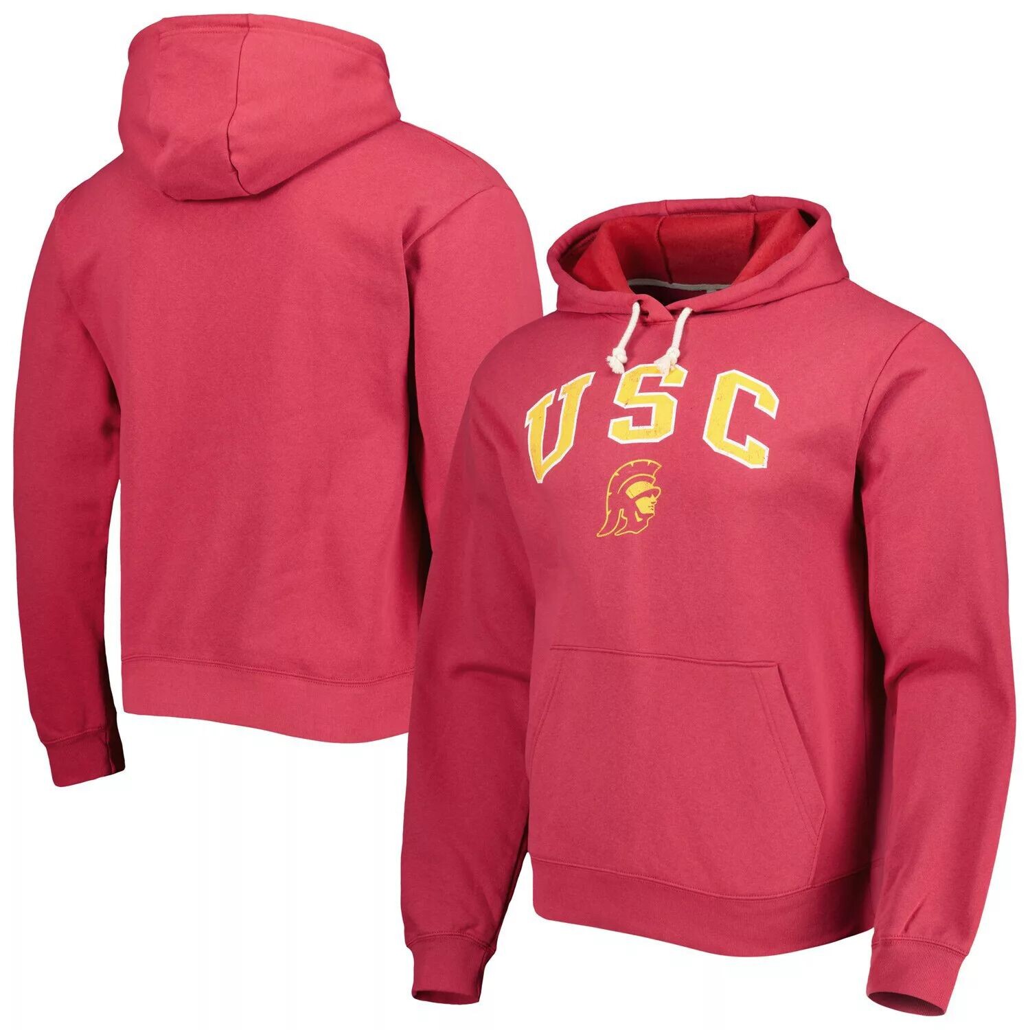 

Мужская лига студенческой одежды Cardinal USC Trojans Arch Essential пуловер с капюшоном