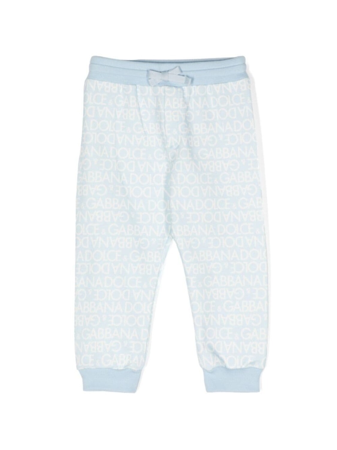 

Спортивные брюки с эластичным поясом и логотипом Dolce & Gabbana Kids, синий
