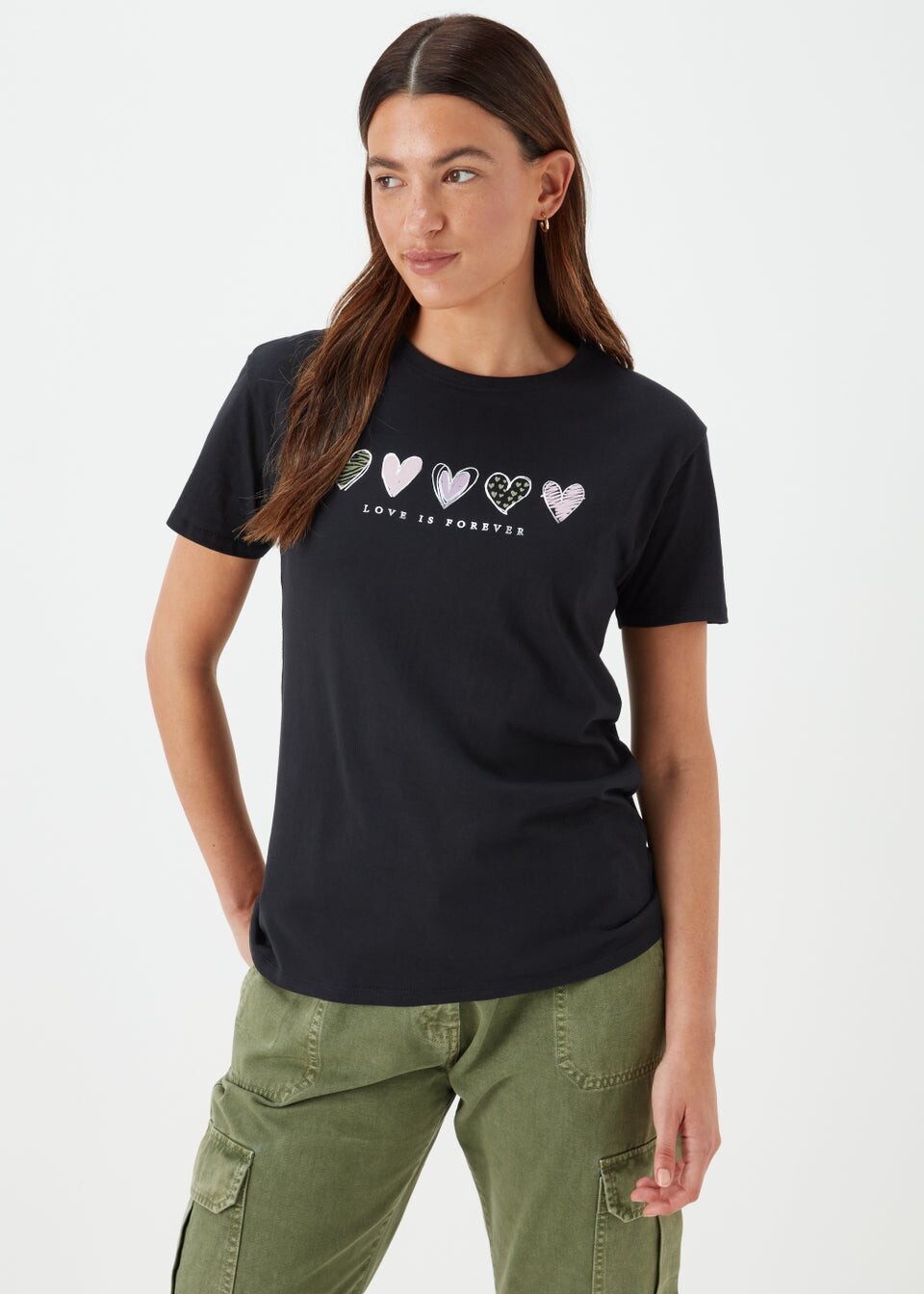 

Черная футболка Love Is Forever Papaya, Черный