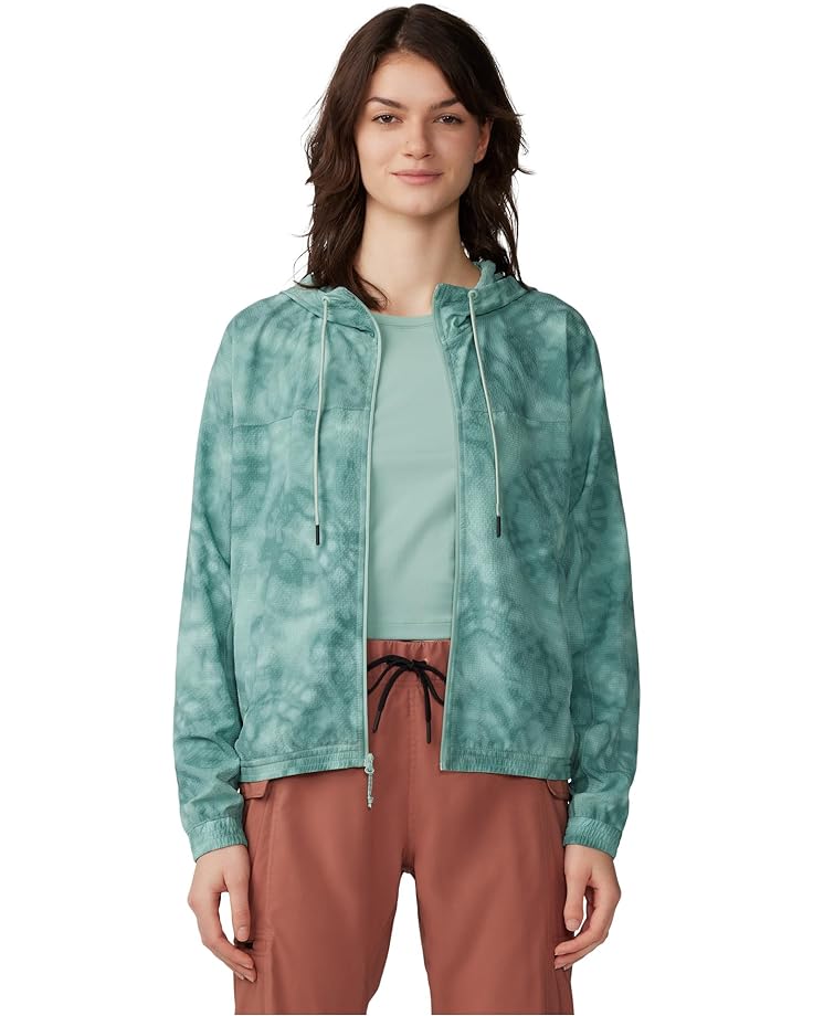 Куртка Mountain Hardwear Sunshadow Full Zip, цвет Mineral Spring Spore Dye Print
