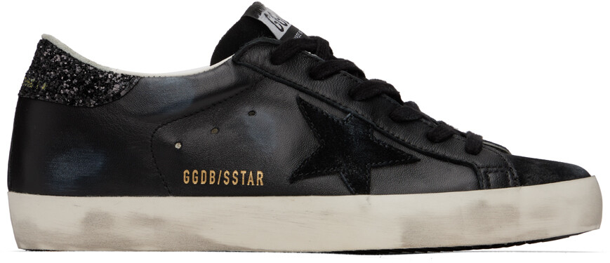 

Черные классические кроссовки Super-Star Golden Goose