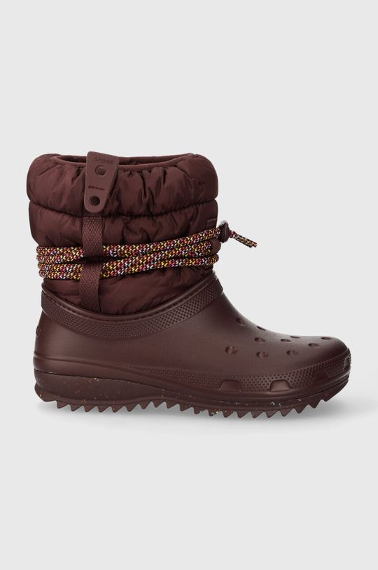 цена Классические зимние ботинки Neo Puff Luxe Boot Crocs, гранат