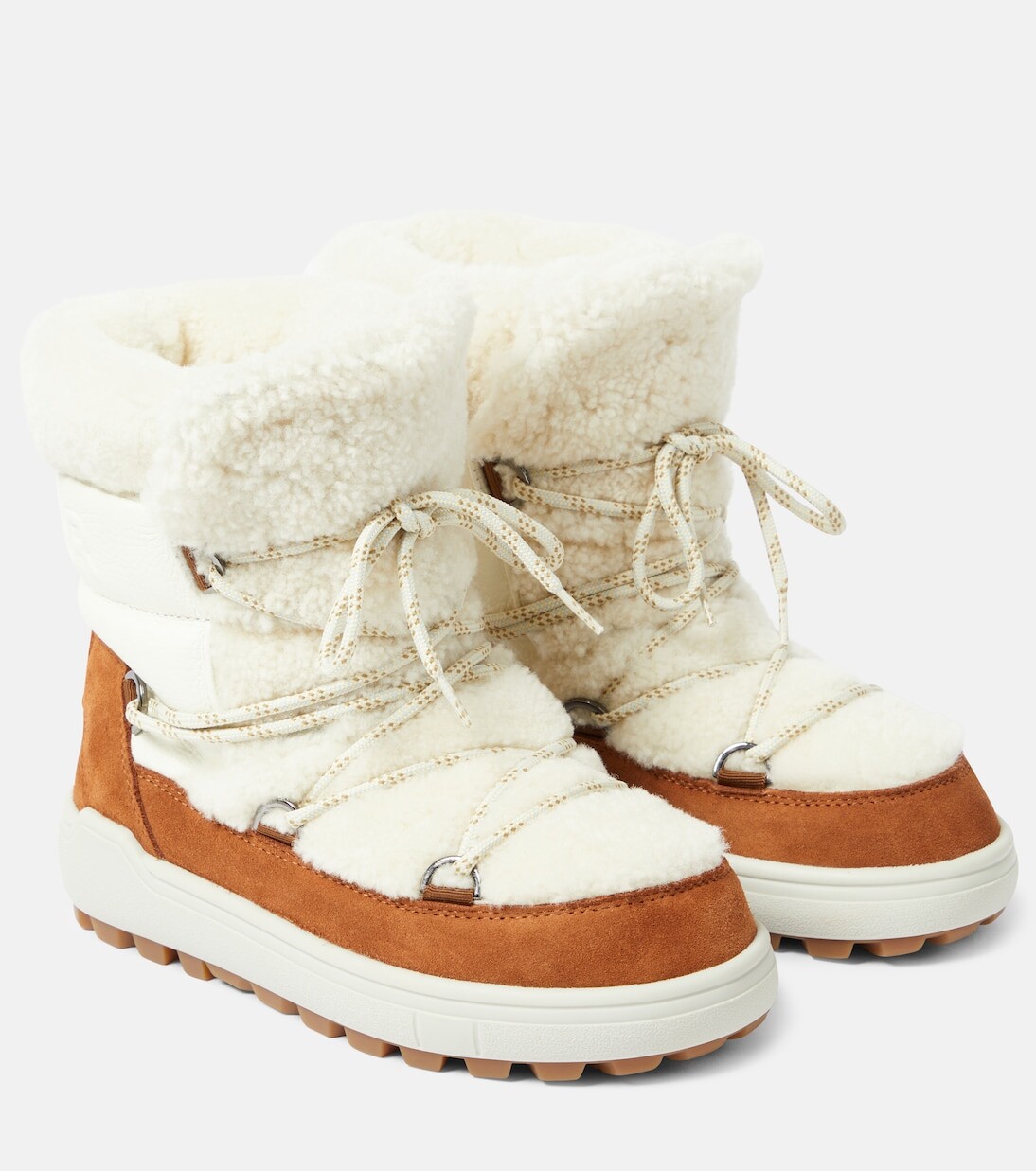 

Зимние ботинки chamonix из замши и овчины Bogner, белый