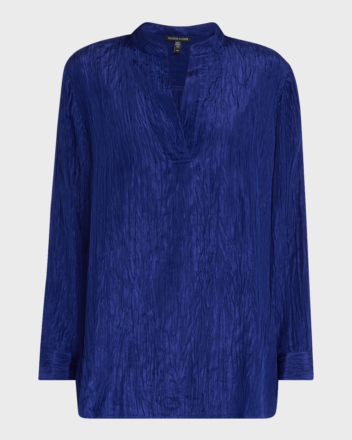 

Туника из жатого шелкового жаккарда Eileen Fisher, цвет Infinity