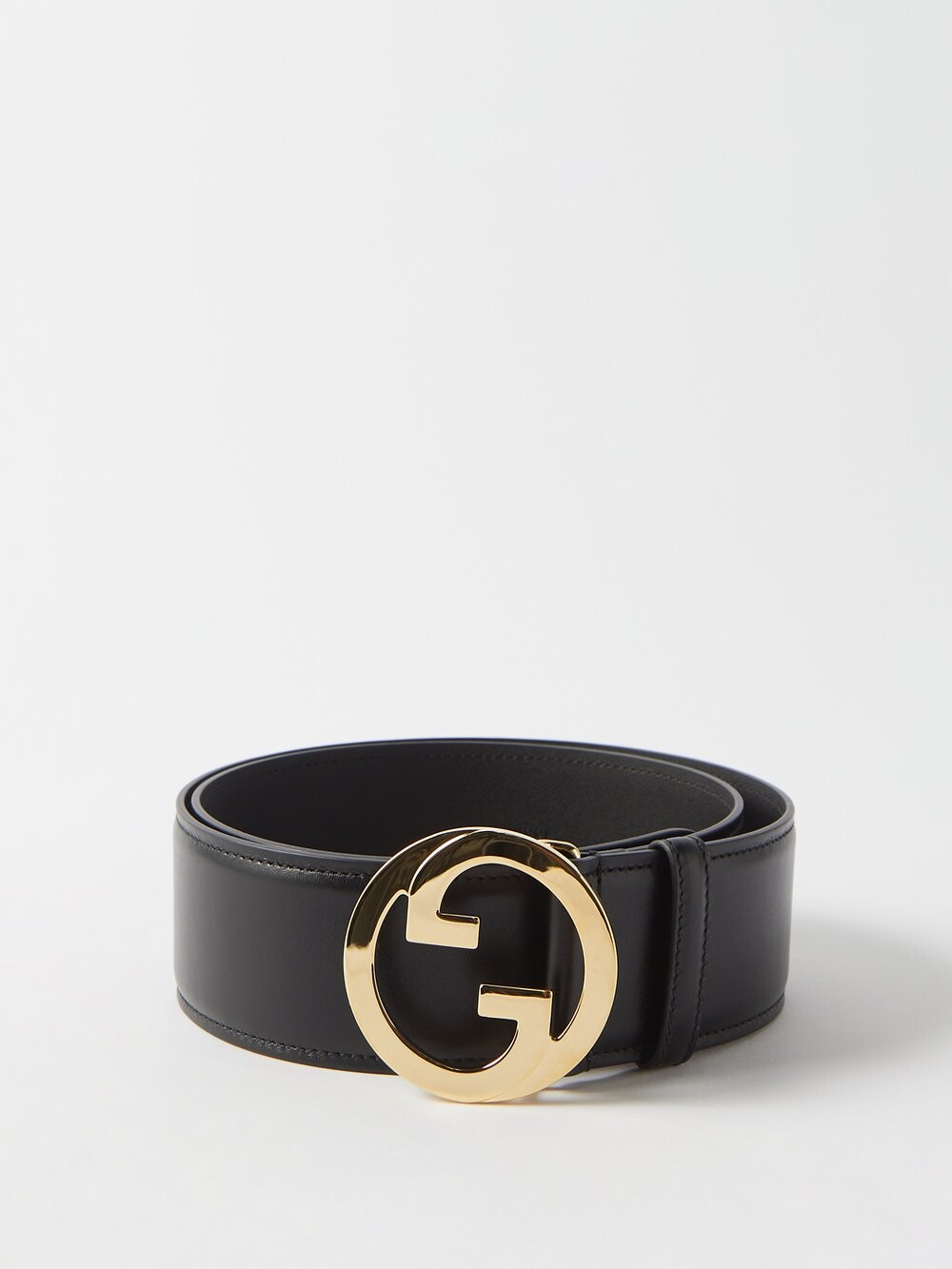 

Кожаный ремень с переплетением g Gucci, черный