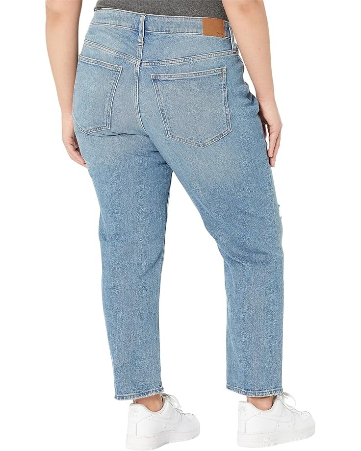 

Джинсы Madewell The Plus Mid-Rise Perfect Vintage Jean in Ainsdale Wash: Knee-Rip Edition, цвет Ainsdale Wash