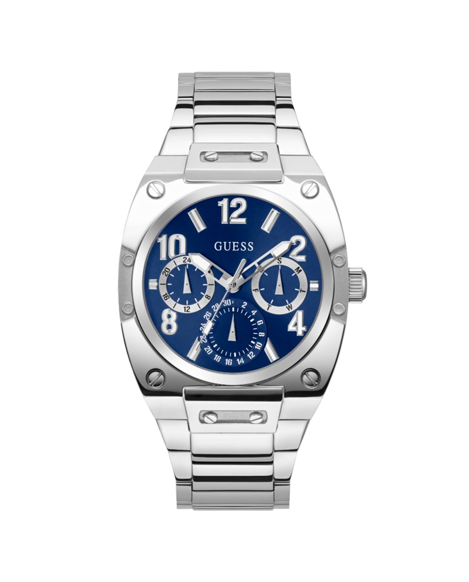 Мужские часы Prodigy GW0624G1 со стальным и серебряным ремешком Guess, серебро