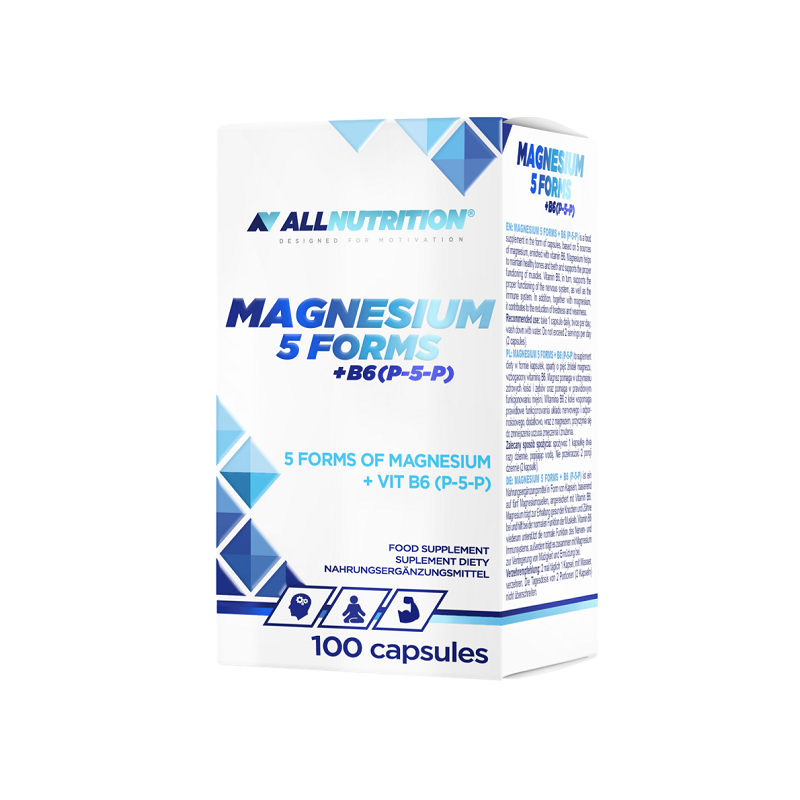 Препарат магния Allnutrition Allnutrition Magnesium 5 FORMS + B6(P-5-P), 100 шт