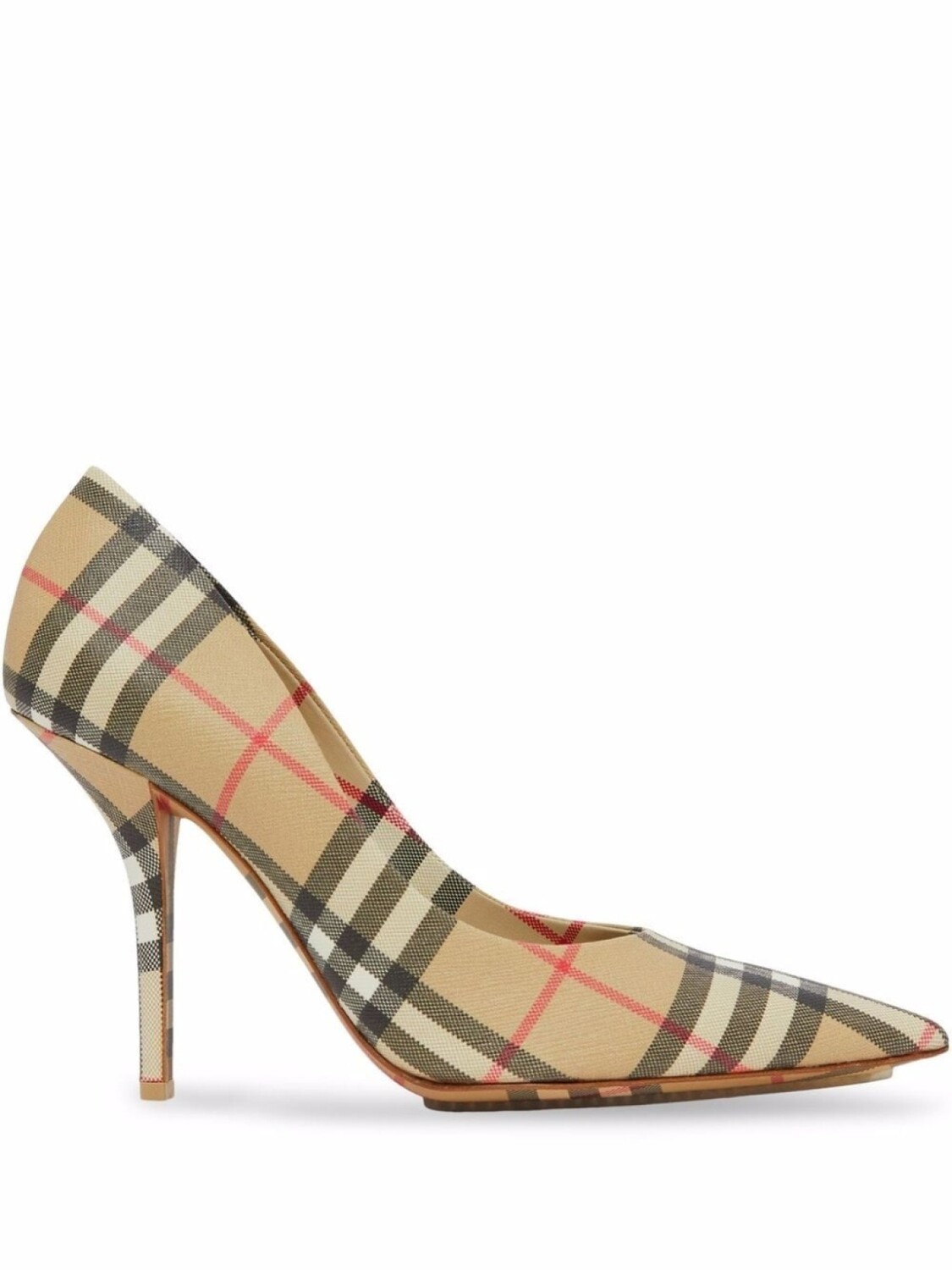 

Burberry туфли-лодочки в клетку Vintage Check, коричневый