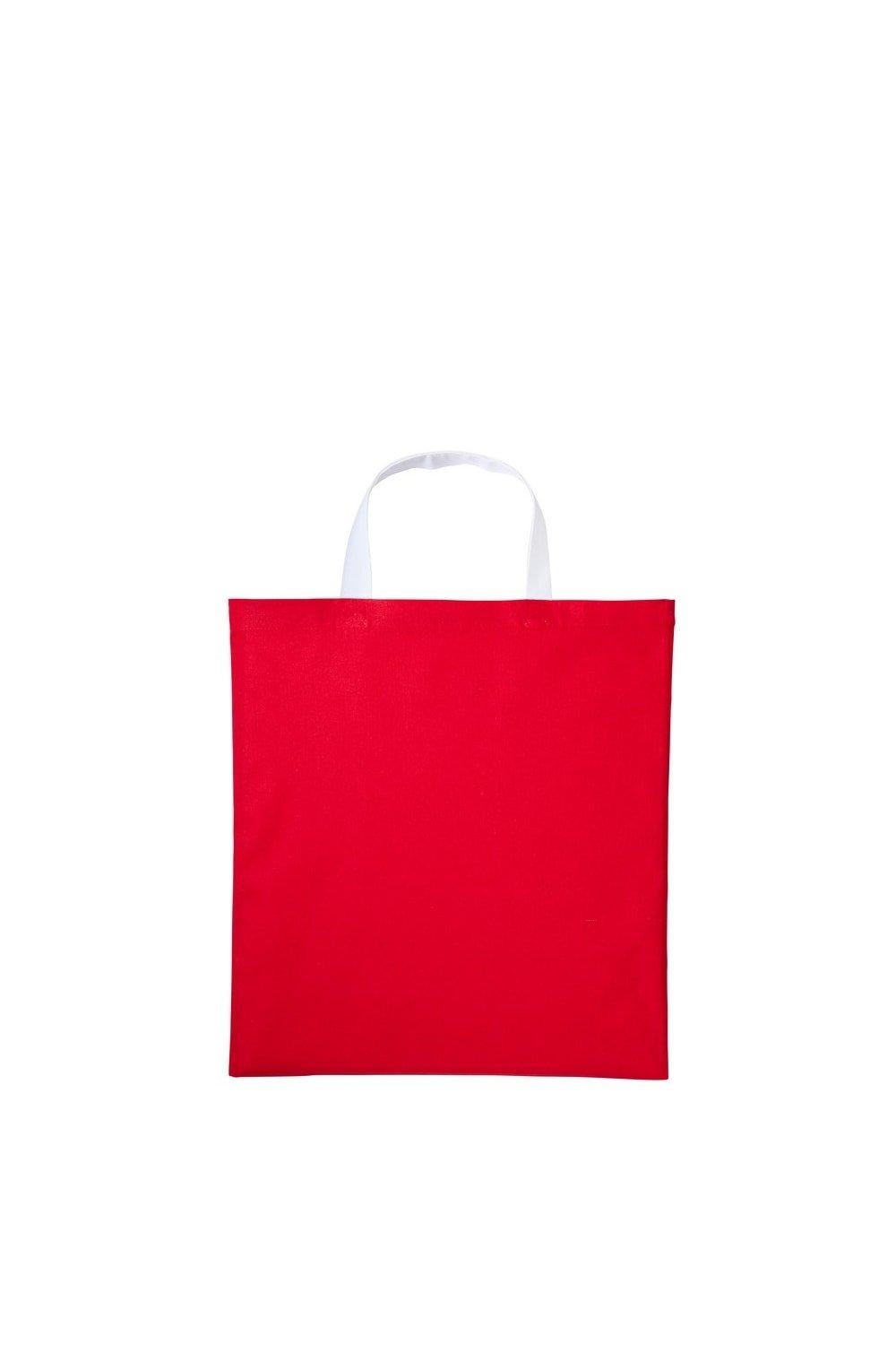 Хлопковая сумка-шопер Varsity с короткой ручкой Nutshell, красный