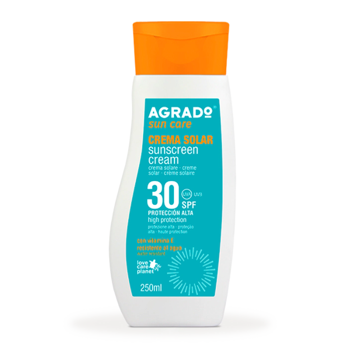 

Солнцезащитный крем crema solar spf30 Agrado, объем 250 мл
