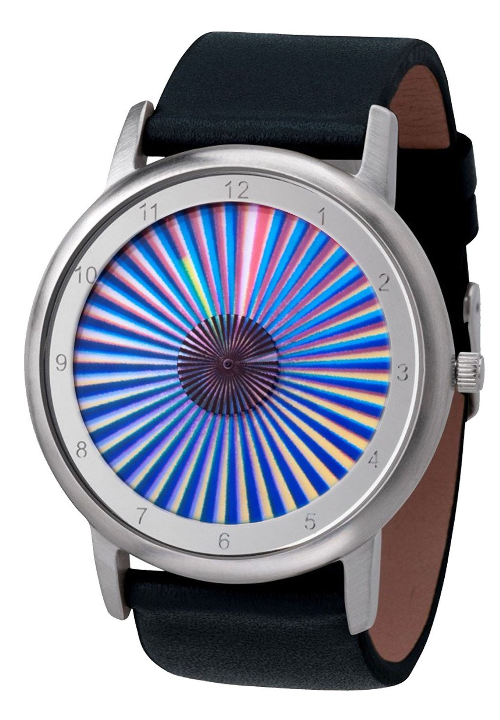 Умные часы AVANTGARDIA SHEER (NEUES DESIGN) Rainbow Watch, цвет schwarzes echtlederarmband