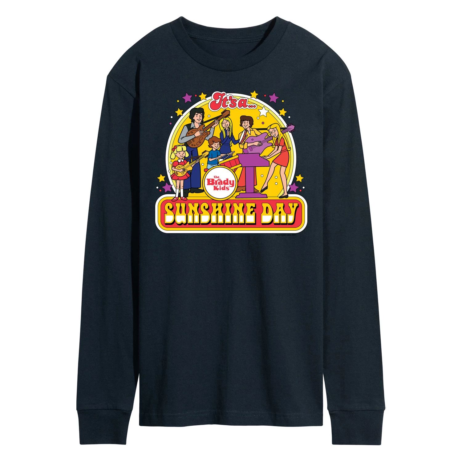 Мужская футболка с рисунком The Brady Bunch Sunshine Day Licensed Character цена и фото