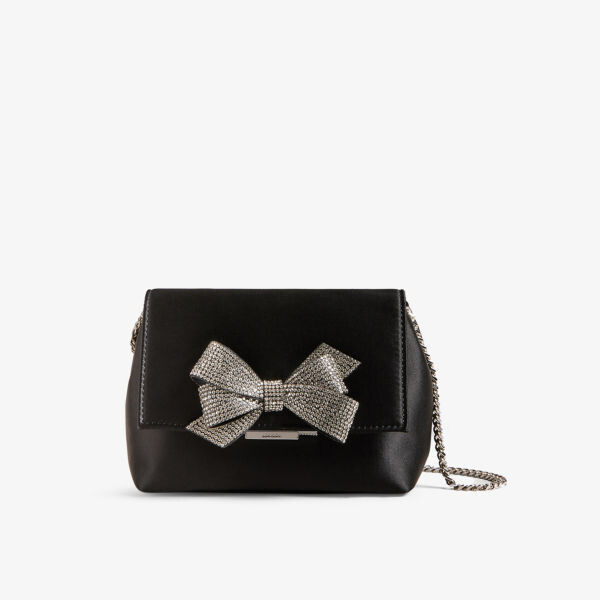 

Атласная сумка на плечо Crystiy с бантом Ted Baker, черный