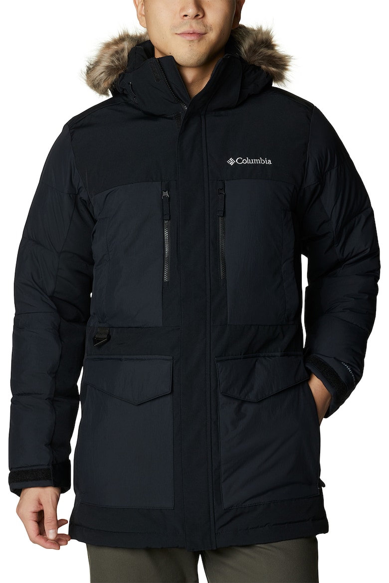 Водонепроницаемая зимняя куртка Marquam Peak Fusion со съемным капюшоном Columbia, черный