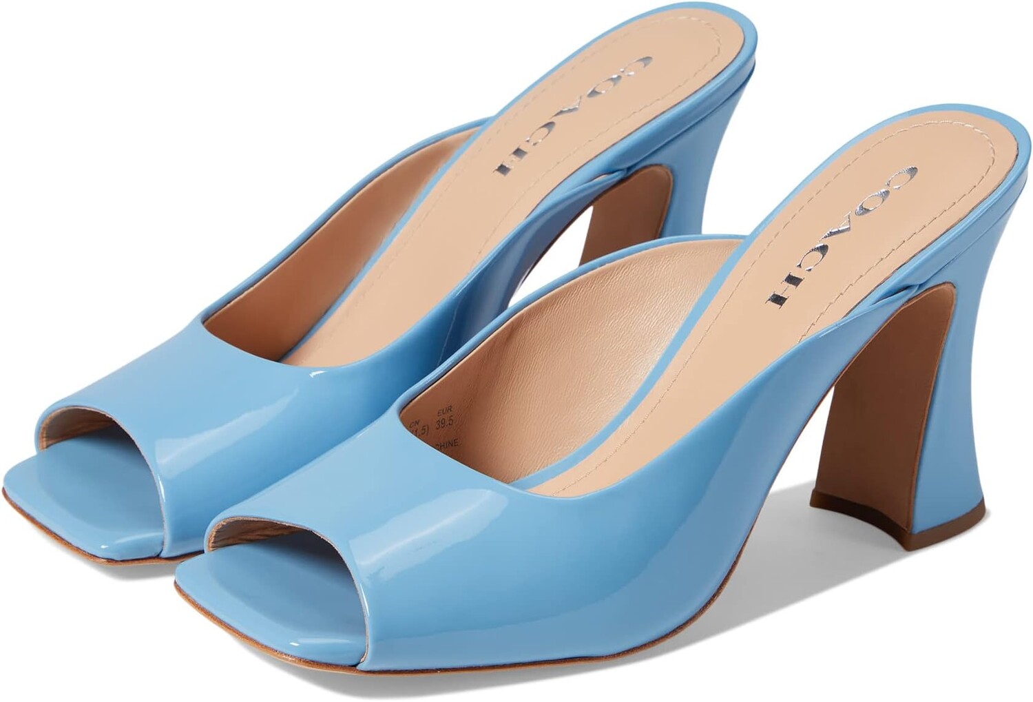 

Босоножки Laurence Patent Leather Sandal COACH, цвет Pool