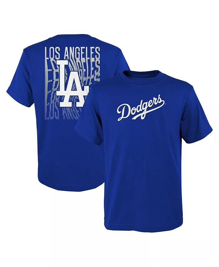 

Футболка Big Boys Fanatics Royal Los Angeles Dodgers Curveball Outerstuff, синий