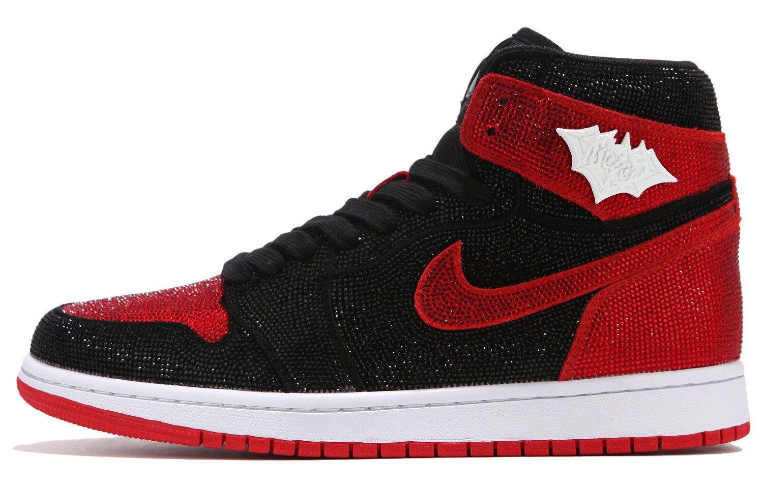 

Кроссовки Air JORDAN 1 Vintage Basketball Women's High-Top, черный/красный