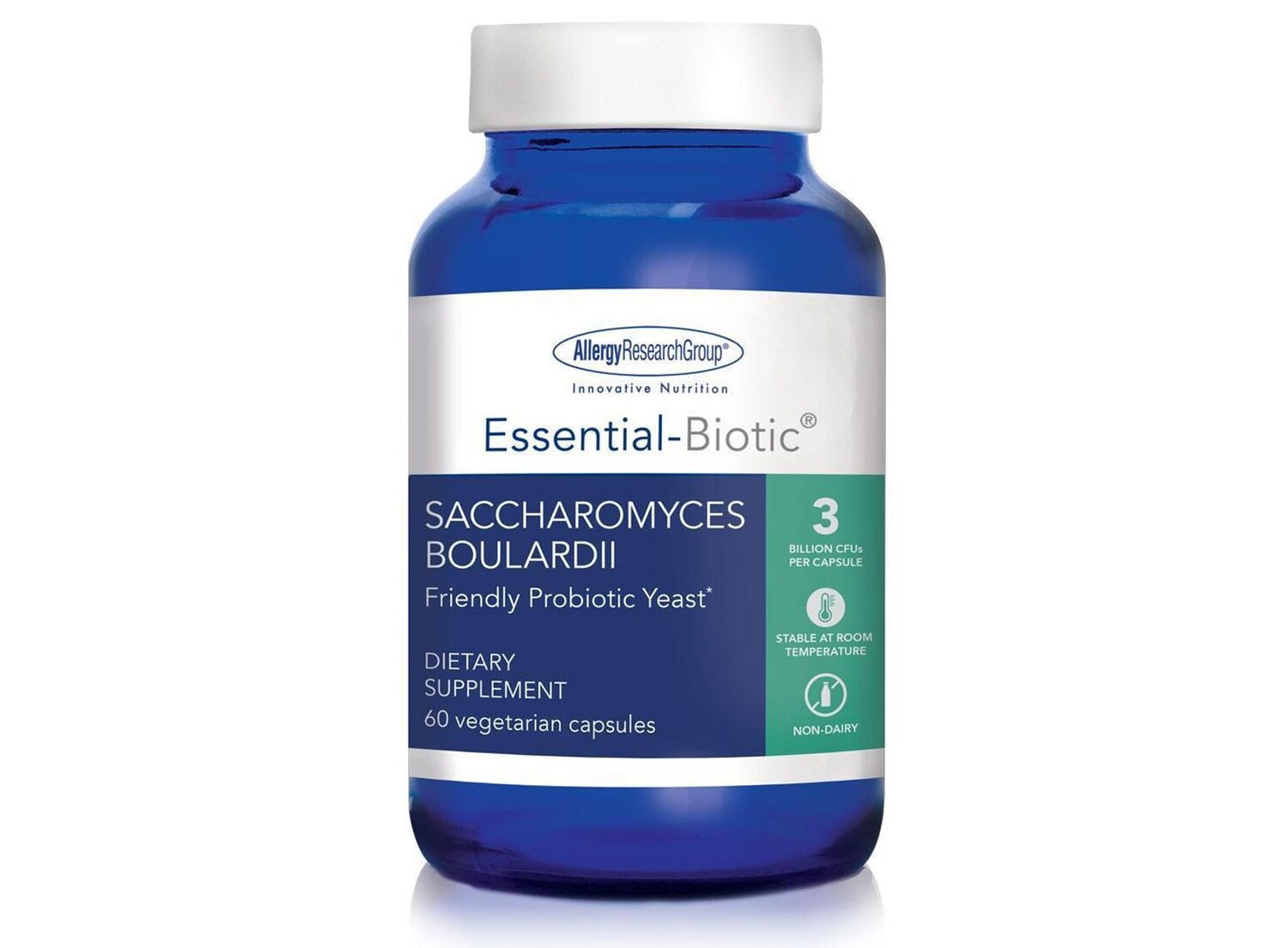 

Группа по исследованию аллергии, Essential-Biotic SACCHAROMYCES BOULARDII, 60 вегетарианских капсул ARG