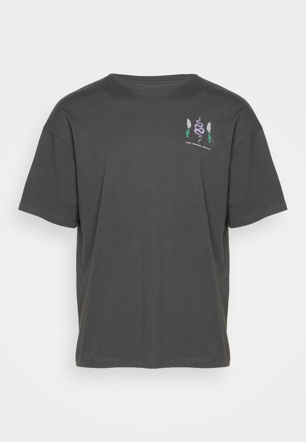 

Футболка с принтом Jortune Tee Crew Neck Jack & Jones, цвет volcanic ash