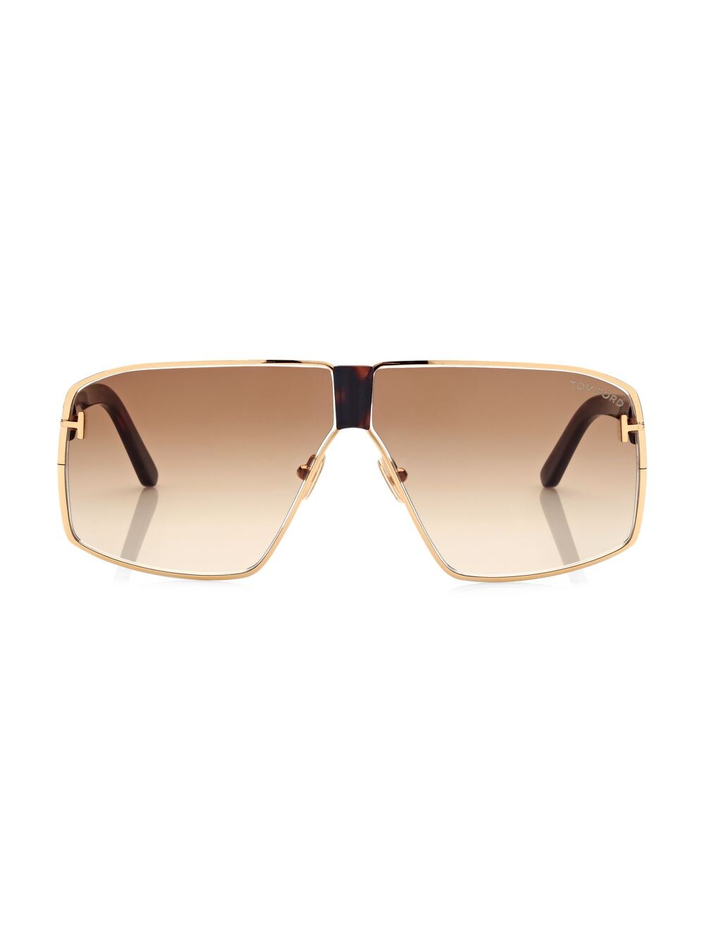 

Солнцезащитные очки Reno 66MM Shield Tom Ford, желтый