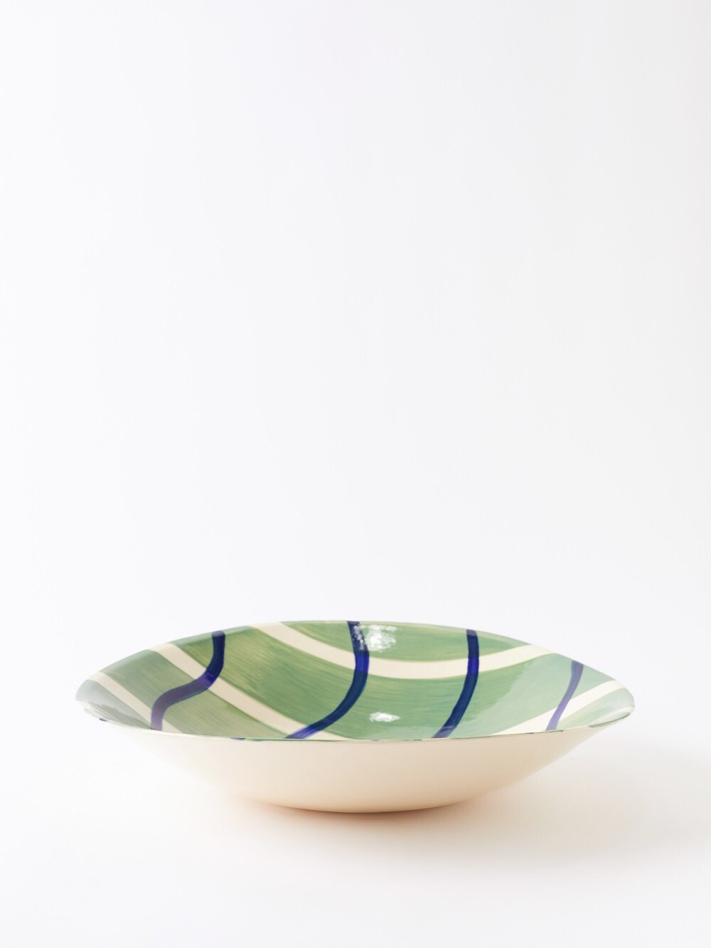 

Керамическая сервировочная миска с штриховкой The Conran Shop, зеленый