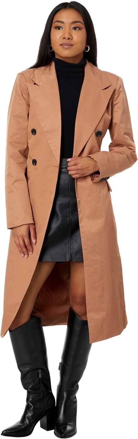 

Плащ Stretch Cotton Belted Trench Coat Avec Les Filles, цвет Maple
