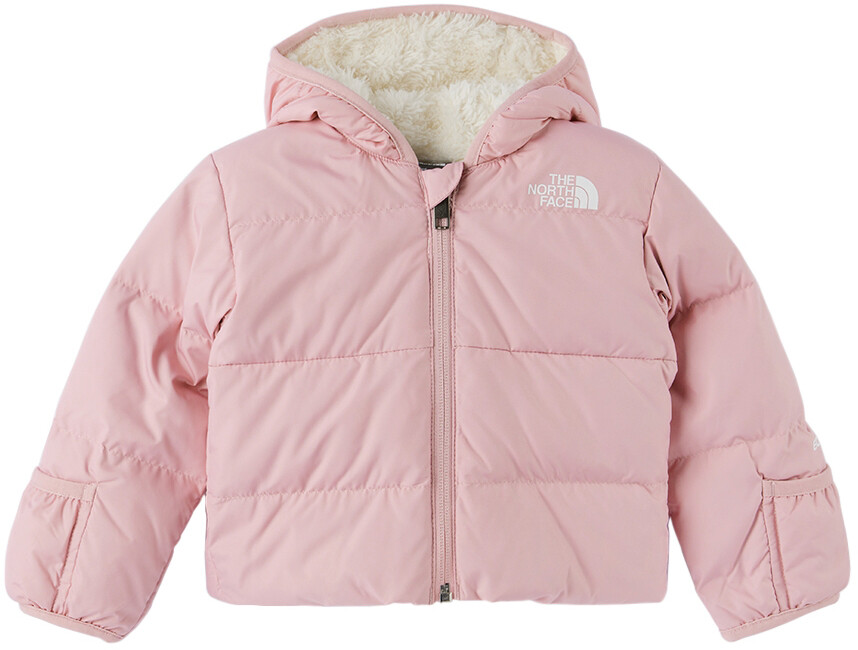 

Детская розовая куртка-пуховик с капюшоном The North Face Kids