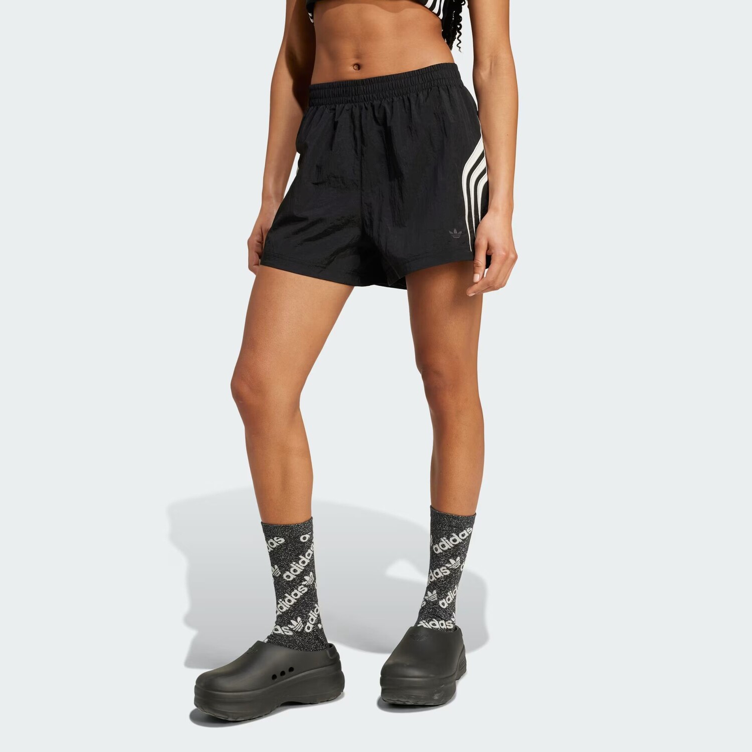 

Нейлоновые шорты Adidas, цвет Black