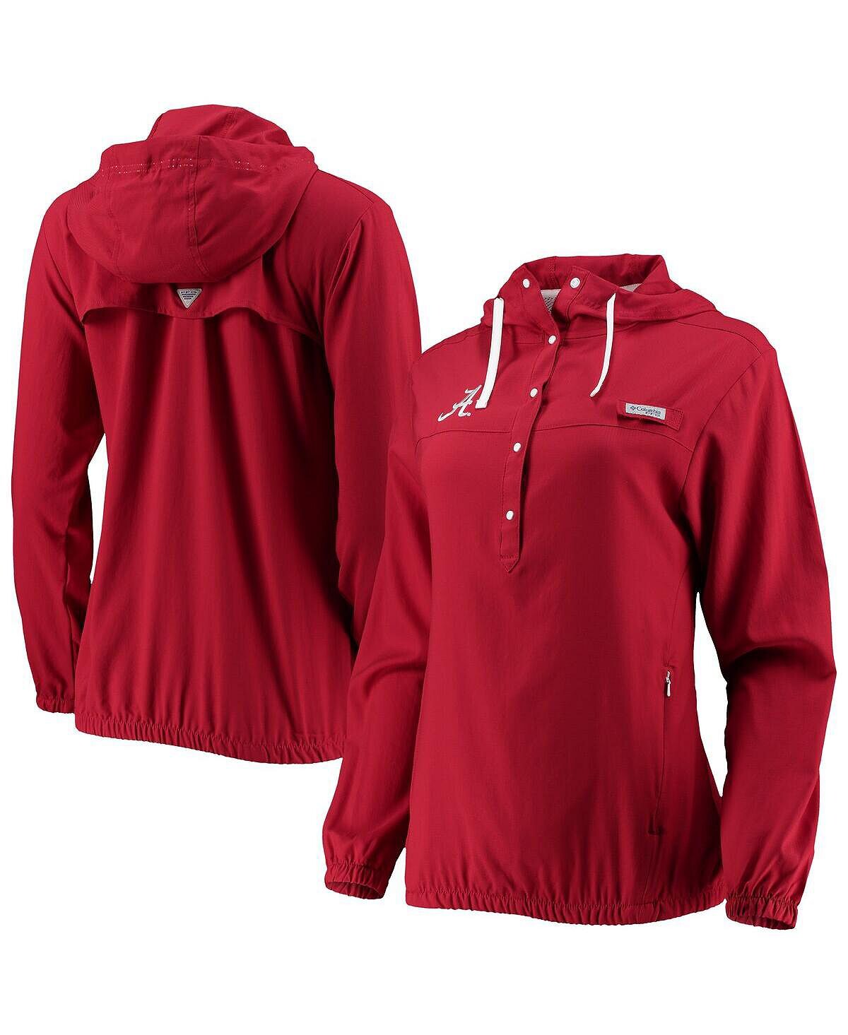 

Женский солнцезащитный пуловер с капюшоном Crimson Alabama Crimson Tide Tamiami Omni-Wick Columbia
