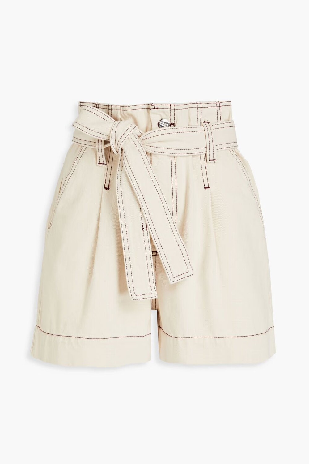 

Джинсовые шорты Ellen с поясом Claudie Pierlot, экрю