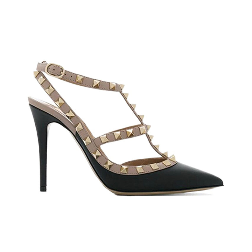 

Туфли женские Valentino Rockstud Leather Pumps, черный