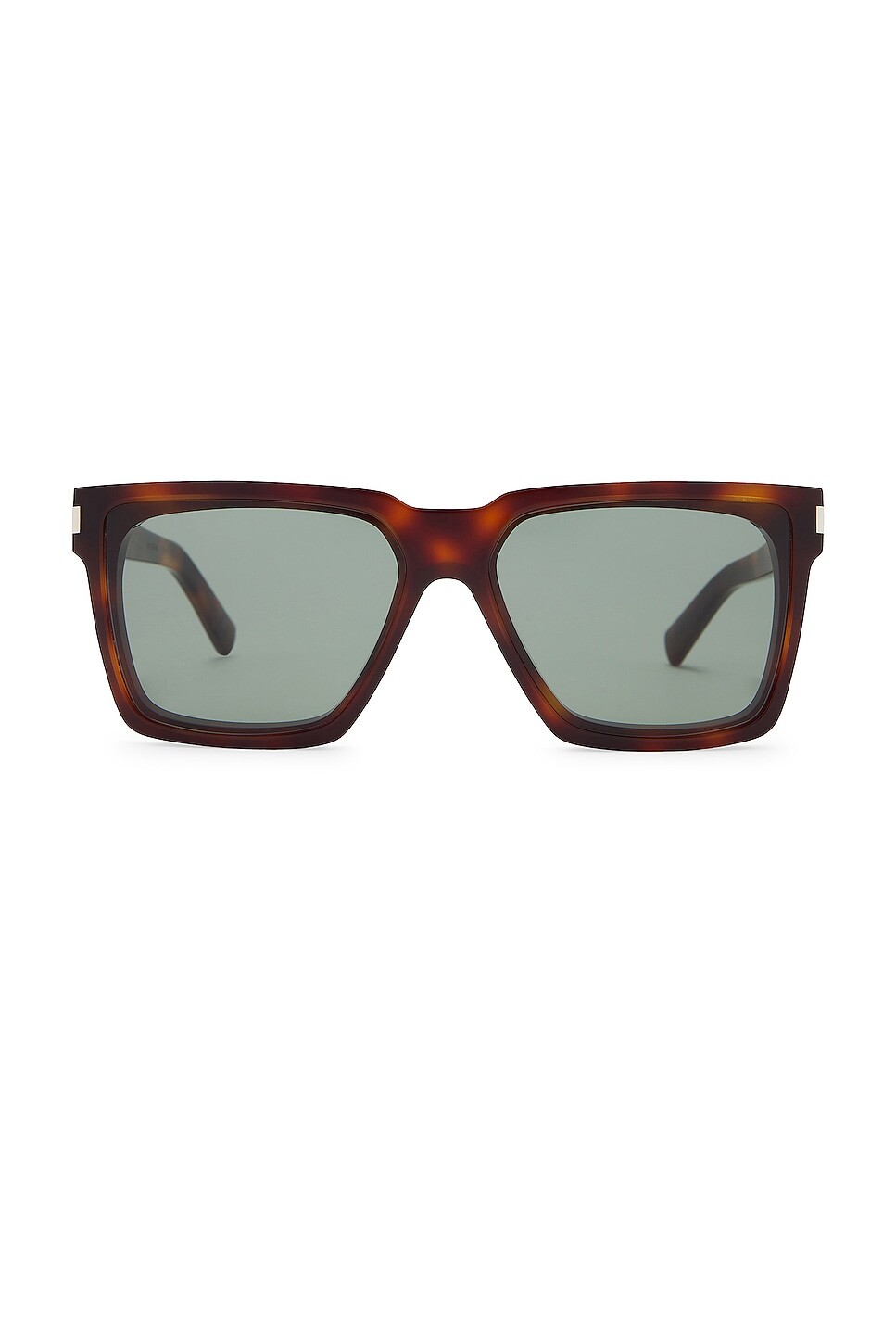 

Солнцезащитные очки Saint Laurent Rectangular, цвет Havana & Green